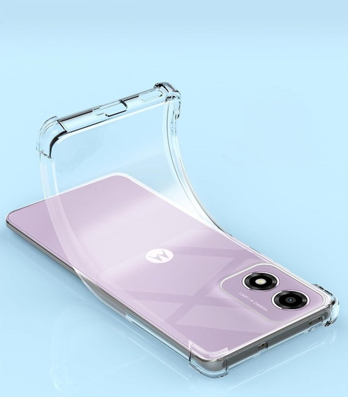 Чехол до Motorola Moto E14, Dropproof, прозрачный