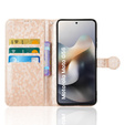 Чохол-фліп для Motorola Moto G56 5G, Wallet Rhombus, золотий