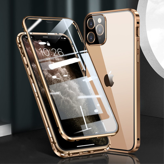 Чохол для iPhone 12 Pro, Magnetic Dual Glass, золотий