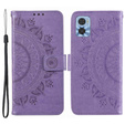 Чохол-книжка для Motorola Moto E22 / E22i, Mandala, фіолетовий