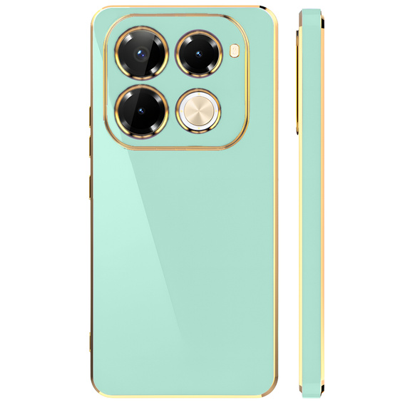 Чехол для Infinix Note 40 Pro, Glamour CamShield, мятный