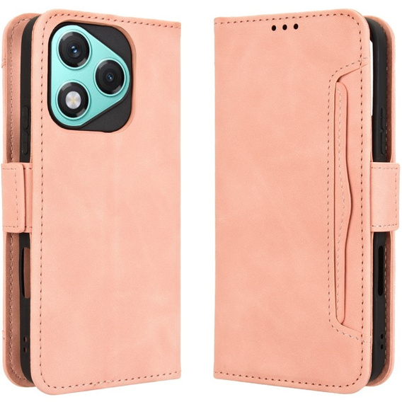 Откидной чехол для Honor 400 Lite, Card Slot, розовый