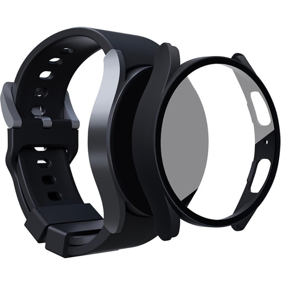 Силиконовый футляр со встроенным защитным стеклом до Galaxy Watch5 44mm, Black