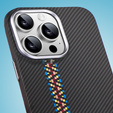 Чохол для iPhone 13 Pro, Carbon Fiber MagSafe, чорний