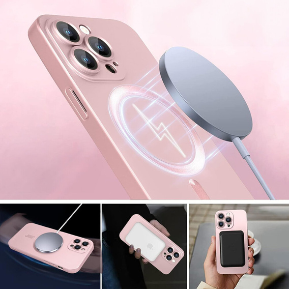 Чохол для iPhone 16 Pro, ColorMag, для MagSafe, рожевий