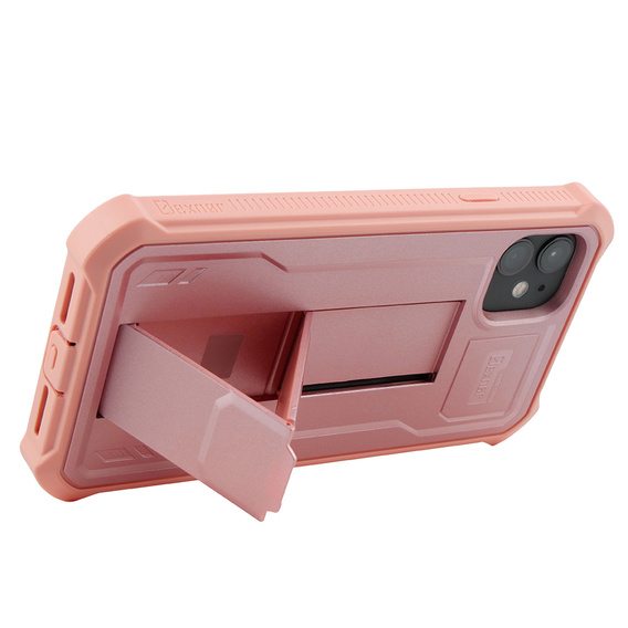 Броньований чохол для iPhone 11, Dexnor Full Body, рожевий rose gold