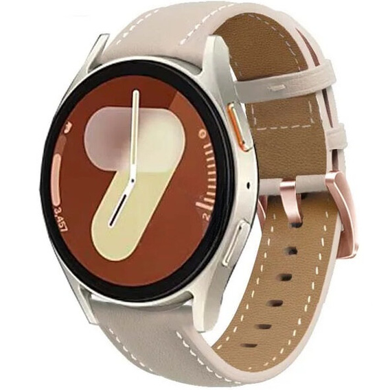 Кожаный ремешок для Samsung Galaxy Watch 42mm - Beige