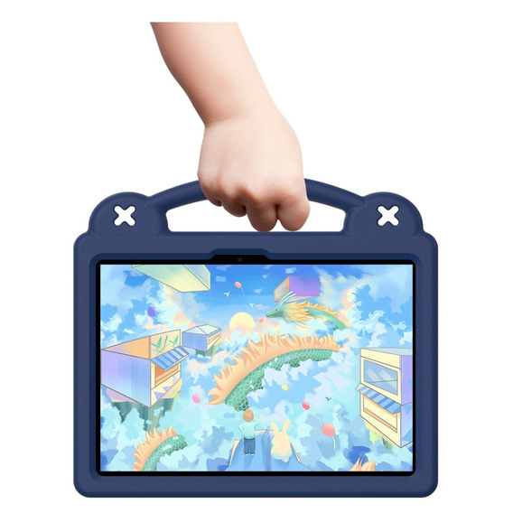 Детский чехол для Xiaomi Pad 7 / 7 Pro, Cute Patterns, с подставкой, темно-синий