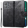 Откидной чехол для Motorola Edge 40 Neo, Butterfly, чёрный