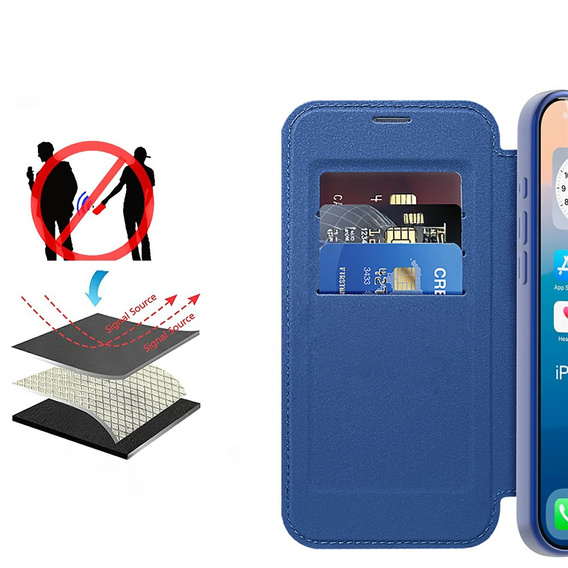 Флип-кейс Wallet MagSafe RFID с защитой камеры для iPhone 17 Pro Max