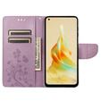 Чохол-книжка для Oppo Reno8 T 4G, Mandala Flower, фіолетовий