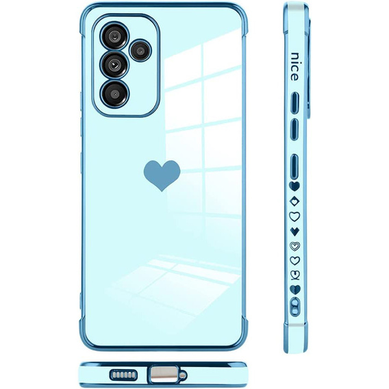 Чехол до Samsung Galaxy A34 5G, Electro heart, синий