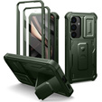 Бронированный чехол для Samsung Galaxy S25, Dexnor Full Body (Two Frames), зелёный
