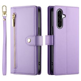 Флип-кейс Wallet Zipper Pocket для Samsung Galaxy A17 5G, Wallet Zipper Pocket, фиолетовый