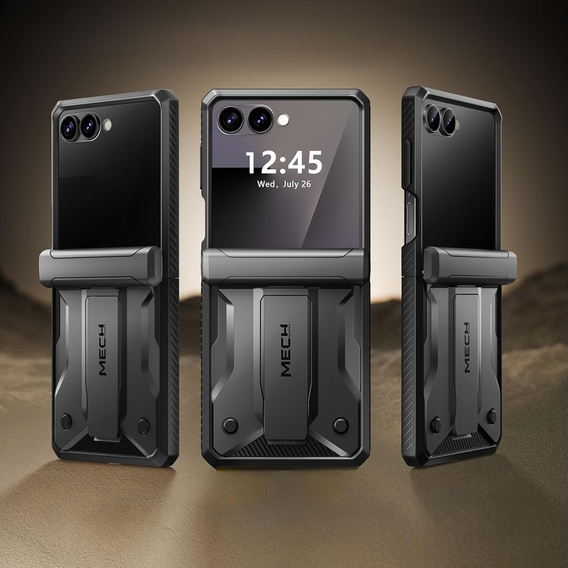 Чехол Tongate MECH с MagSafe для Samsung Galaxy Z Flip7 FE / Z Flip6, зеленый