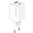 Зарядний пристрій Forcell 65W GaN 2x USB C 1x USB A , White