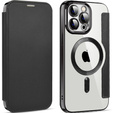 Откидной чехол для iPhone 13 Pro Max, RFID Wallet MagSafe CamShield, чёрный