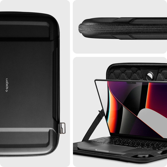 Spigen Чехол для ноутбука 13", Rugged Armor Pouch, Black