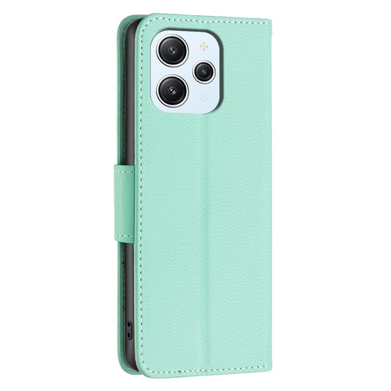 Чохол-книжка для Xiaomi Redmi 12 4G, Wallet Litchi Magnet, зелений