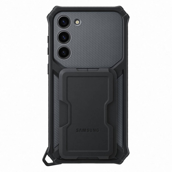 Оригінальний чохол Samsung для Galaxy S23+ Plus, Rugged Gadget Case, чорний