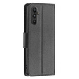 Чохол-книжка для Samsung Galaxy A34 5G, Wallet Litchi Magnet, чорний