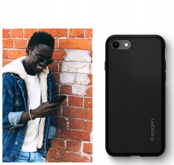 Чехол Spigen до iPhone 7/8/SE 2020/SE 2022, Liquid Air, чёрный