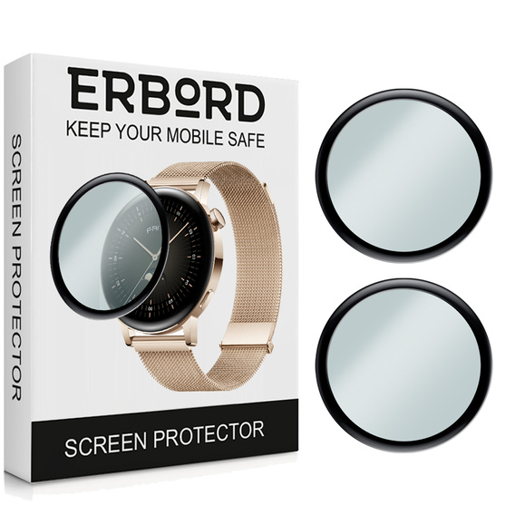 2x Гібридне скло ERBORD для Huawei Watch GT 3 42mm