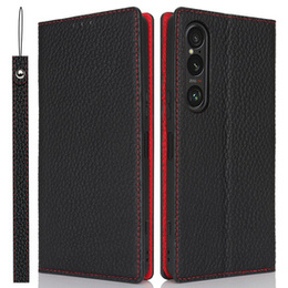 Шкіряний чохол для Sony Xperia 1 VI, ERBORD Grain Leather, чорний