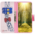 Откидной чехол для Xiaomi Redmi Note 12 4G, Wallet, giraffe, розовый