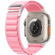 Нейлоновый ремешок для Apple Watch 1/2/3/4/5/6/7/8/SE/ULTRA 42/44/45/49 мм, розовый