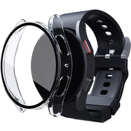Силиконовый футляр со встроенным защитным стеклом до Galaxy Watch5 44mm, Transparent