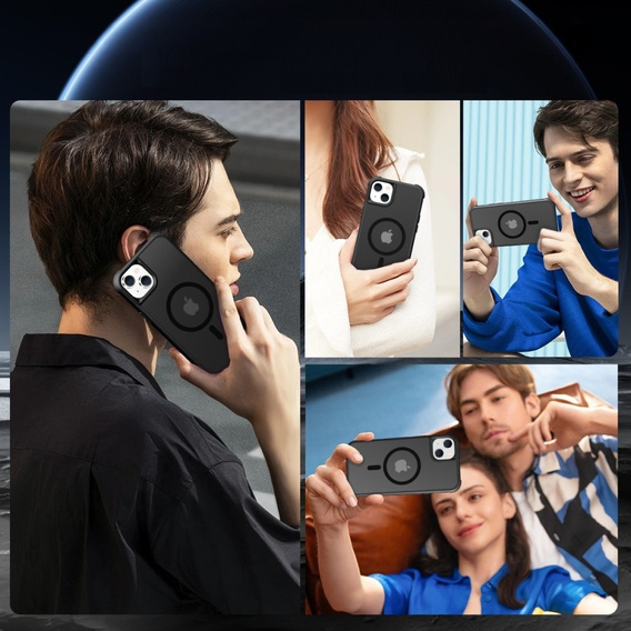 Магнітний чохол Magsafe для iPhone 15, чорний