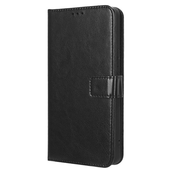 Откидной чехол для Infinix Note 30, Crazy Horse Wallet, чёрный
