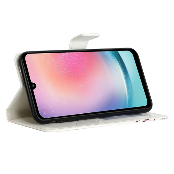 Откидной чехол для Samsung Galaxy A05s, Wallet, Blue Gold Butterflies, синий