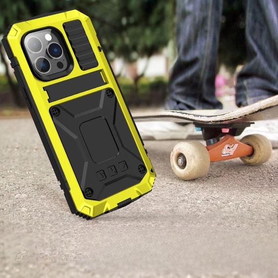 Чехол для iPhone 14 Pro, R-JUST, бронированный, жёлтый