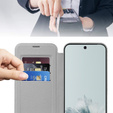 Чохол-книжка для Google Pixel 9A, RFID Wallet MagSafe CamShield, сріблястий