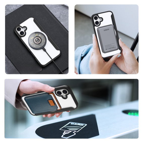 Чехол Dux Ducis до iPhone 16, Skin X Pro, MagSafe, чёрный