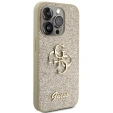 Чехол GUESS Fixed Glitter Big 4G Logo для iPhone 15 Pro
