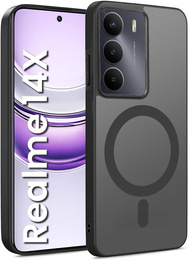 Чохол для Realme 14X / Realme C75, для MagSafe, ERBORD Matt Case, чорний