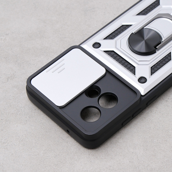 Чохол NOX Camera Slide Motorola Moto G84 5G, CamShield Slide, срібло