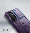 Броньований чохол для Samsung Galaxy S25+ Plus, Dexnor Full Body (Two Frames), фіолетовий