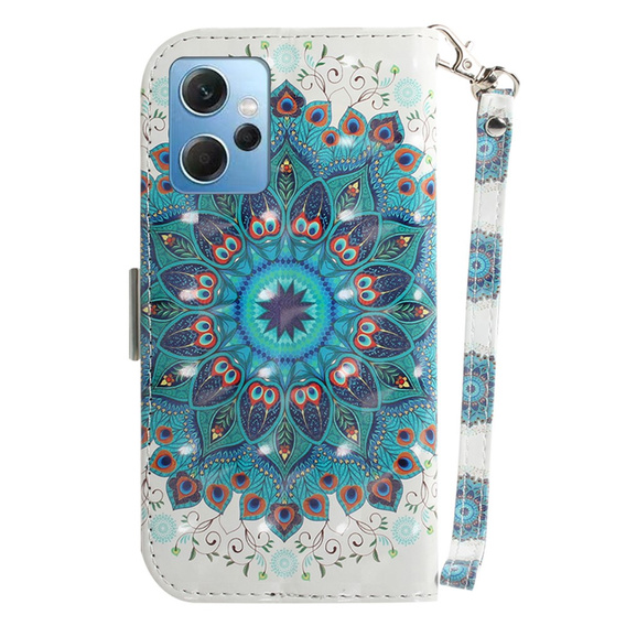 Чохол-книжка для Xiaomi Redmi Note 12 4G, Wallet mandala, білий