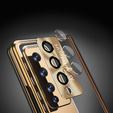 Чохол із склом для Samsung Galaxy Z Fold 4 5G, Premium Alloy, Gold / Black