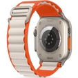 Нейлоновый ремешок до Apple Watch 1/2/3/4/5/6/7/8/SE/ULTRA 42/44/45/49 MM, Orange / Beige