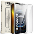 2x Закаленное стекло для iPhone 13/13 Pro, ERBORD 9H Hard Glass на экране