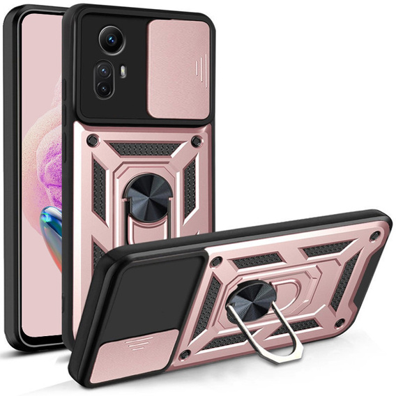 Чехол NOX Camera Slide Xiaomi Redmi Note 12S 4G, CamShield Slide, розовый rose gold