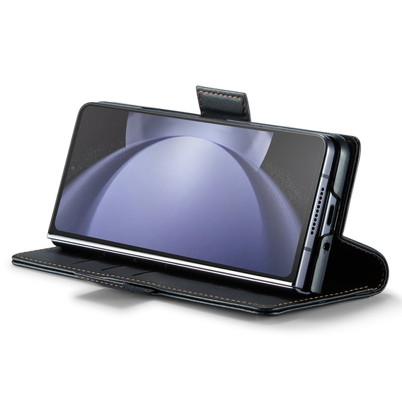 CASEME флип-кейс для Samsung Galaxy Z Fold6 5G, Litchi Wallet, чёрный