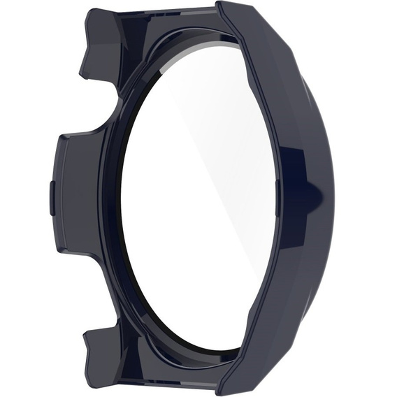 Силиконовый футляр со встроенным защитным стеклом до Huawei Watch GT 3 Pro 46mm, Dark Blue