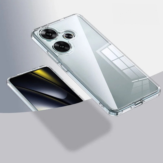 Чехол до Xiaomi Poco F6, Fusion Hybrid, прозрачный