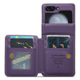 CASEME флип-кейс для Samsung Galaxy Z Flip5 5G, Litchi Wallet, фиолетовый